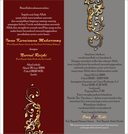 Andis offering wedding invitation design